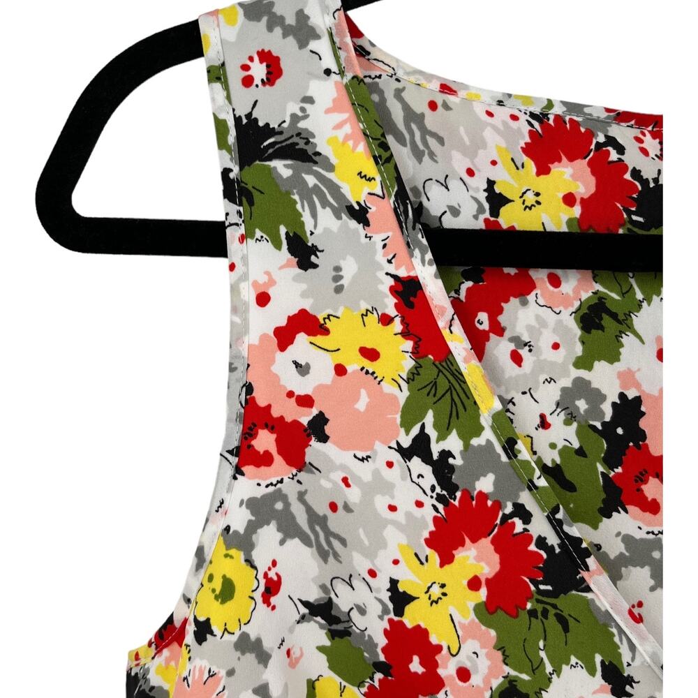 Likely Dress Vera floral faux wrap sleeveless size 6 - Picture 6 of 11